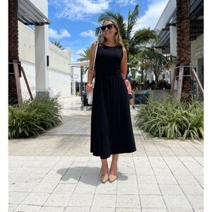 FifteenTwenty  Open Back Sz Md Black Maxi Dress - NWT